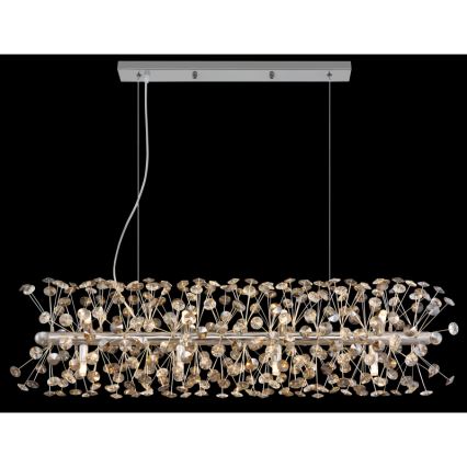 Globo - LED luster na lankách 12xG9/3,5W/230V lesklý chróm