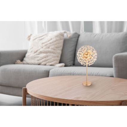 Globo - LED Stolná lampa 8xG9/3,5W/230V zlatá