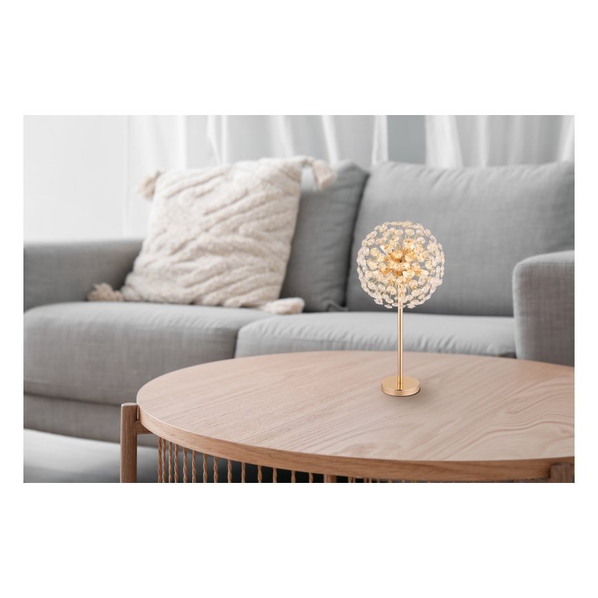 Globo - LED Stolná lampa 8xG9/3,5W/230V zlatá