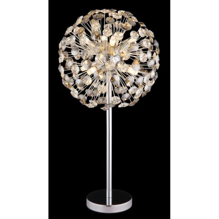 Globo - LED Stolná lampa 8xG9/3,5W/230V lesklý chróm