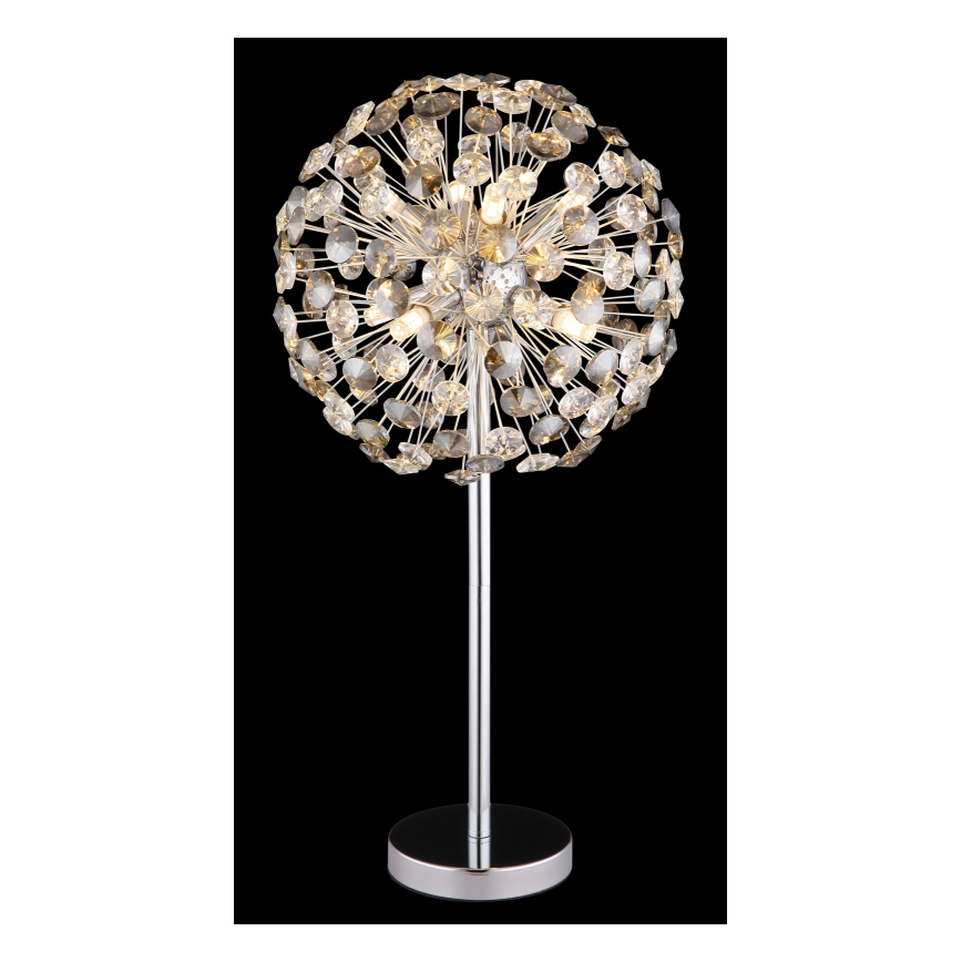 Globo - LED Stolná lampa 8xG9/3,5W/230V lesklý chróm