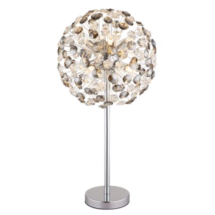 Globo - LED Stolná lampa 8xG9/3,5W/230V lesklý chróm