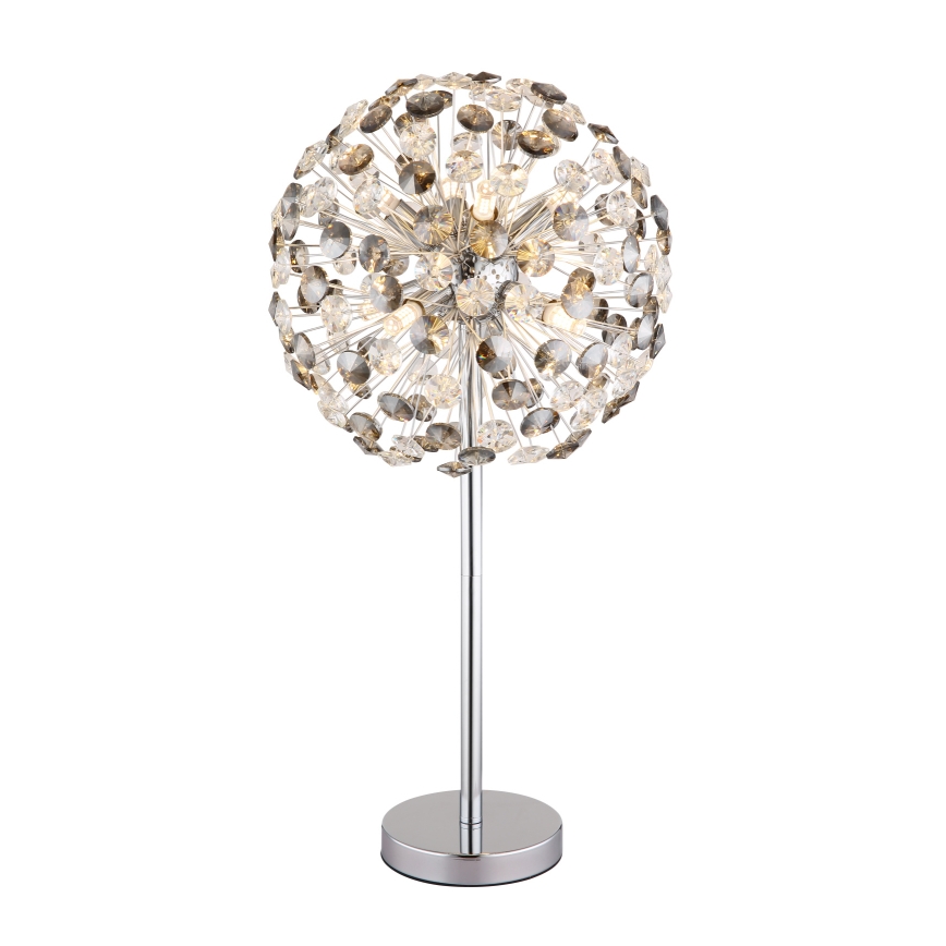 Globo - LED Stolná lampa 8xG9/3,5W/230V lesklý chróm