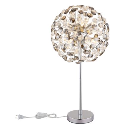 Globo - LED Stolná lampa 8xG9/3,5W/230V lesklý chróm