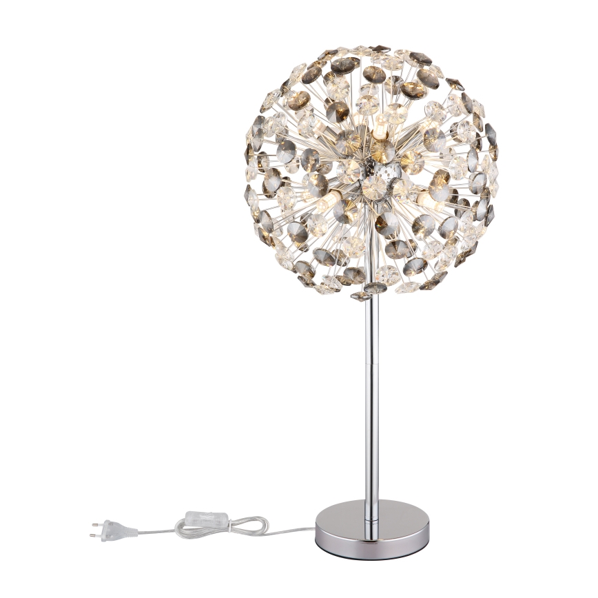 Globo - LED Stolná lampa 8xG9/3,5W/230V lesklý chróm