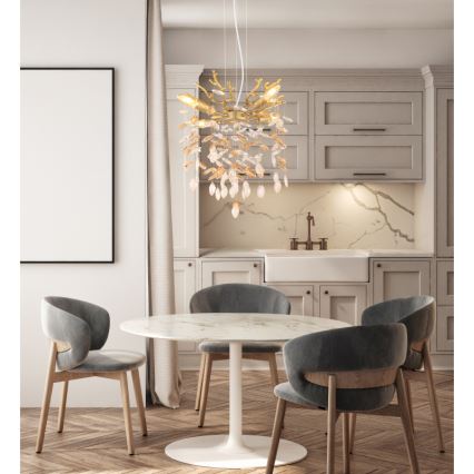 Globo - Luster na lanku 4xE14/40W/230V zlatý