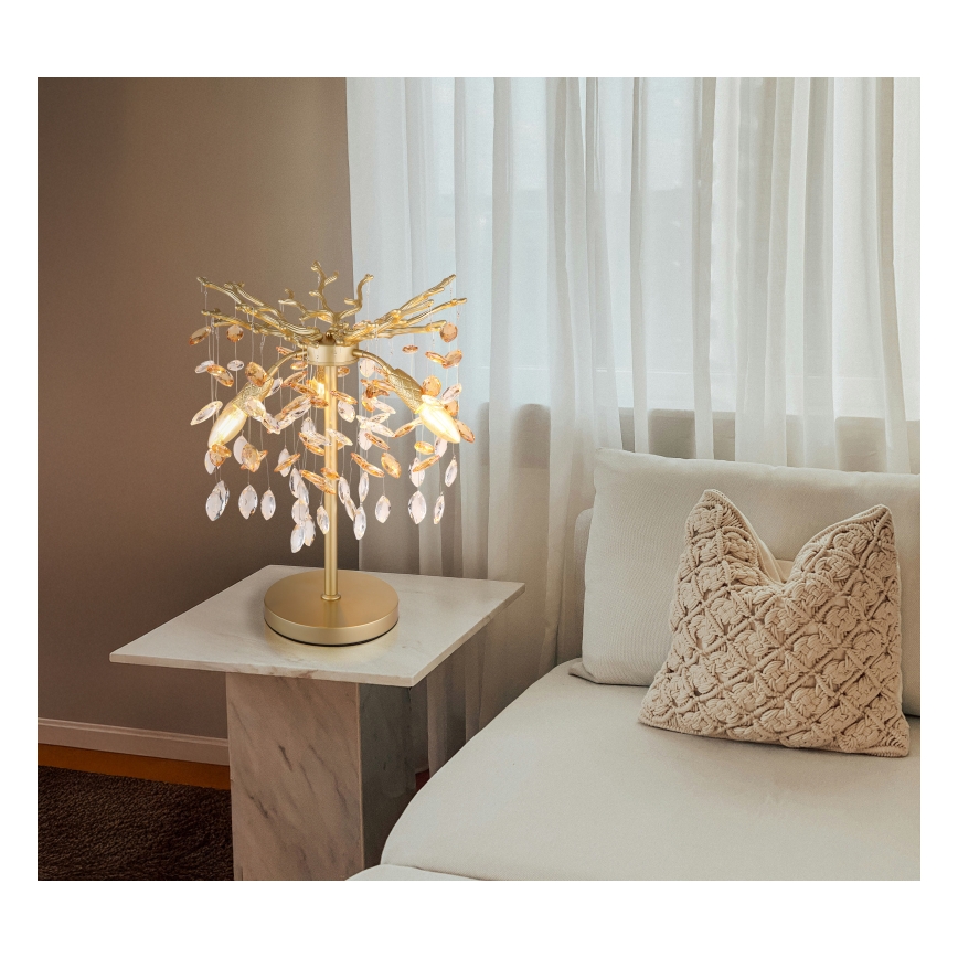 Globo - Stolná lampa 3xE14/40W/230V zlatá