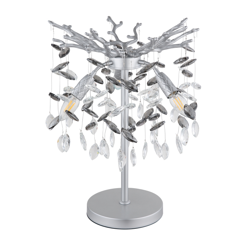 Globo - Stolová lampa 3xE14/40W/230V strieborná