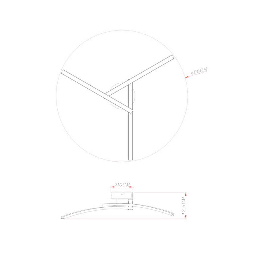 Globo - LED Prisadený luster 3xLED/6W/230V