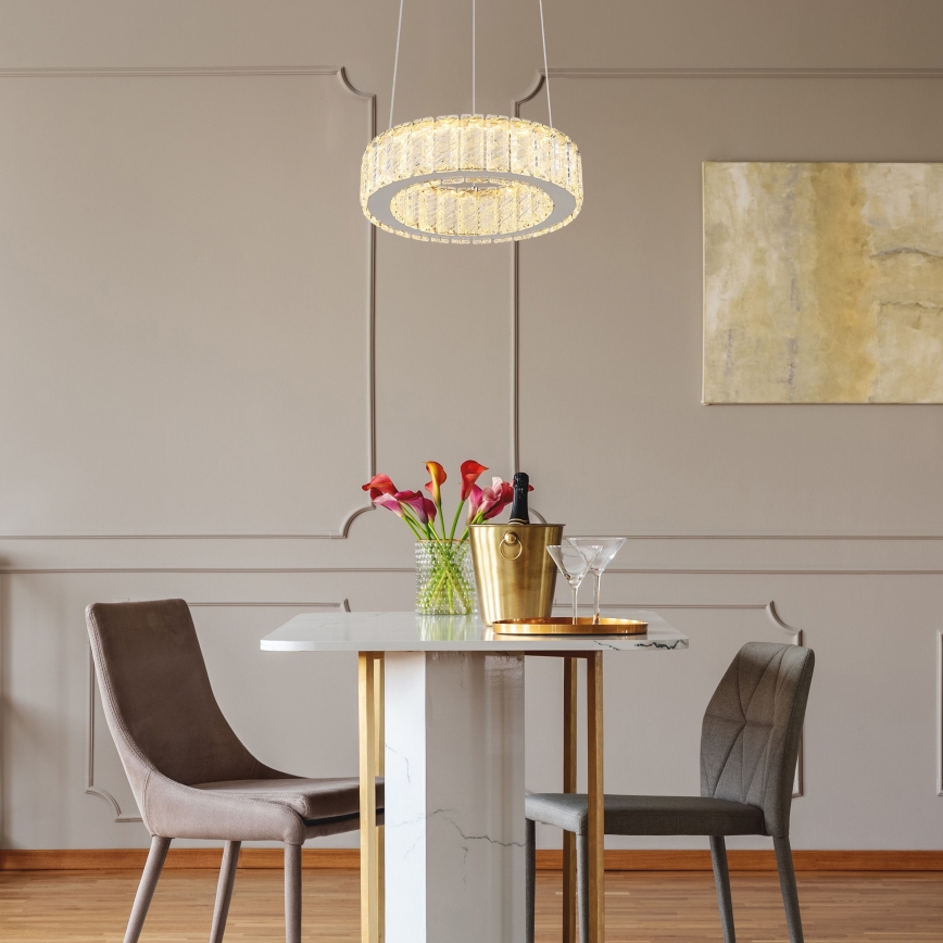 Globo - LED Stmievateľný luster na lanku LED/30W/230V 2700-6000K pr. 30 cm + diaľkové ovládanie