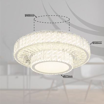 Globo - LED Stmievateľné stropné svietidlo LED/50W/230V 2700-6000K pr. 50 cm + diaľkové ovládanie