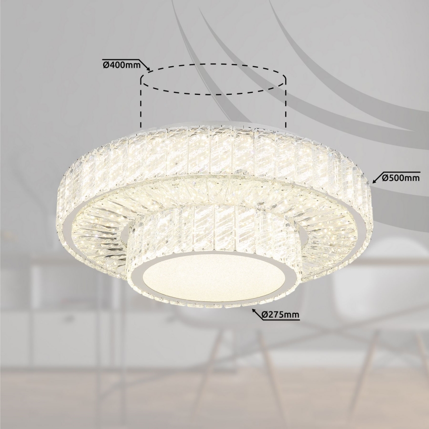Globo - LED Stmievateľné stropné svietidlo LED/50W/230V 2700-6000K pr. 50 cm + diaľkové ovládanie