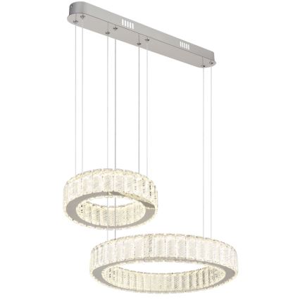 Globo - LED Stmievateľný luster na lanku LED/80W/230V 2700-6000K + diaľkové ovládanie