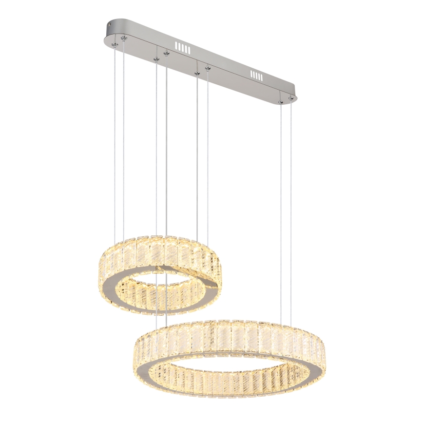 Globo - LED Stmievateľný luster na lanku LED/80W/230V 2700-6000K + diaľkové ovládanie