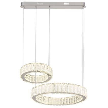 Globo - LED Stmievateľný luster na lanku LED/80W/230V 2700-6000K + diaľkové ovládanie