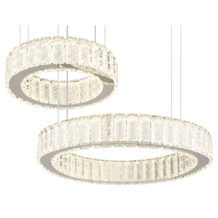 Globo - LED Stmievateľný luster na lanku LED/80W/230V 2700-6000K + diaľkové ovládanie
