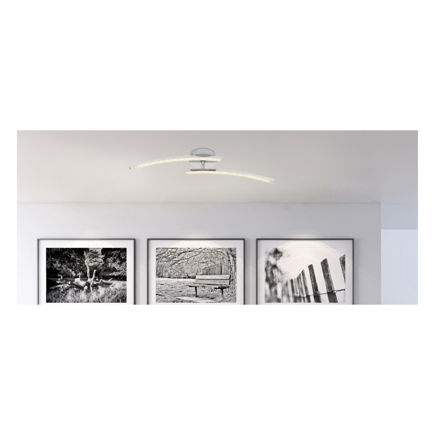 Globo - LED Kúpeľňový prisadený luster 2xLED/6W/230V IP44