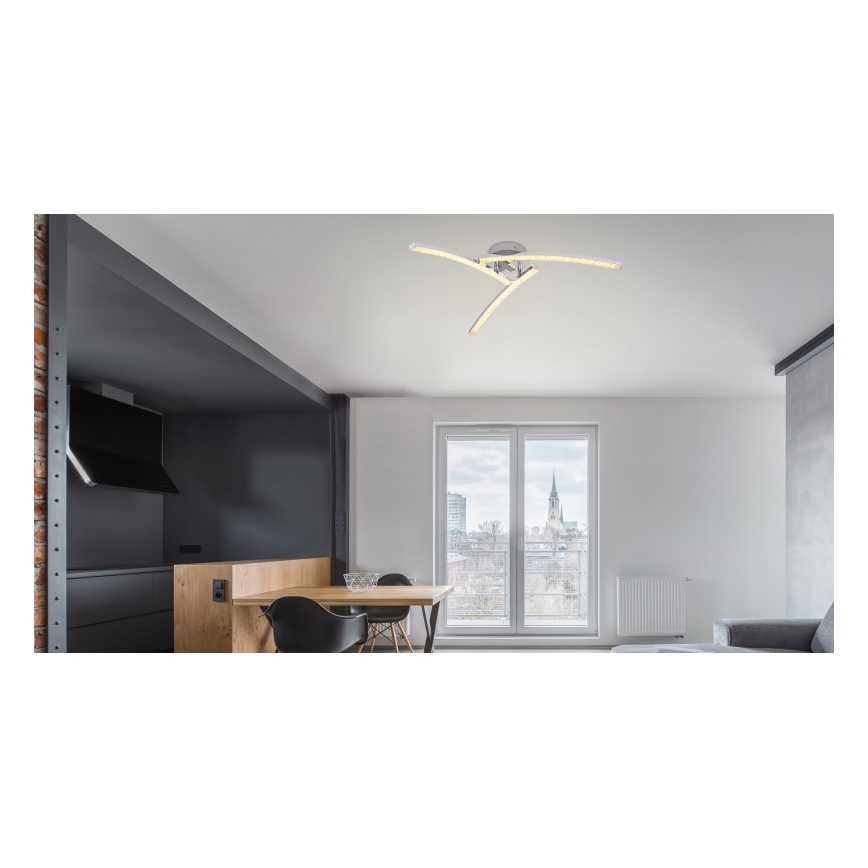 Globo - LED Kúpeľňový prisadený luster 3xLED/6W/230V IP44