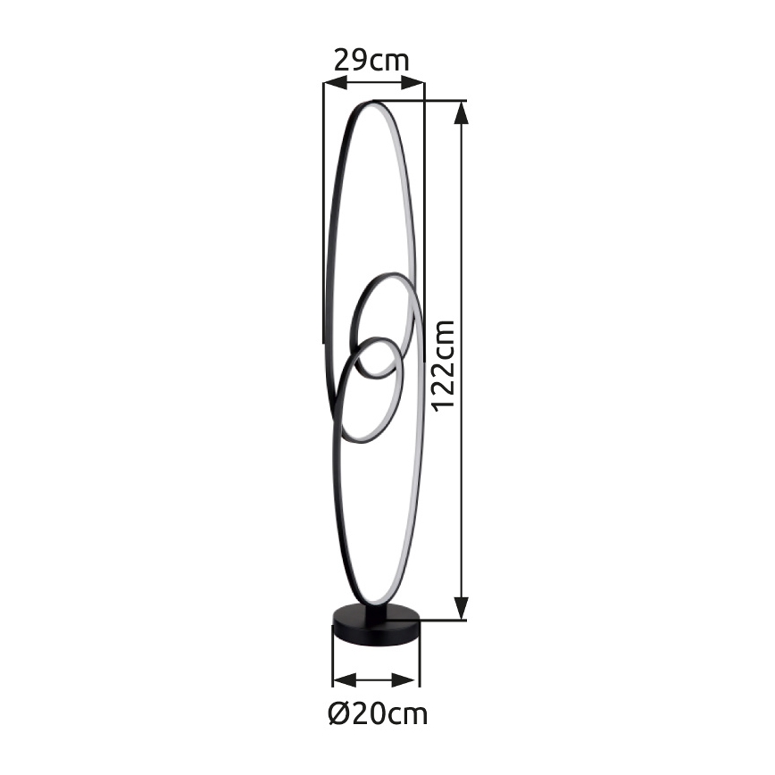 Globo - LED Stojacia lampa LED/39W/230V 2700/4000/6500K