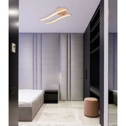 Globo - LED Prisadený luster LED/12W/230V 3000K oranžová