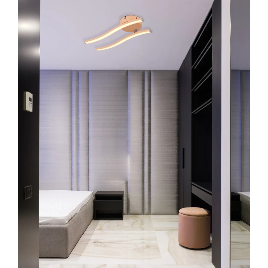 Globo - LED Prisadený luster LED/12W/230V 3000K oranžová