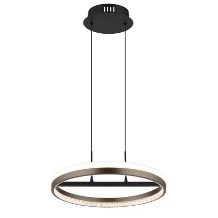 Globo - LED Luster na lanku LED/40W/230V 3000/4000/6000K pr. 39,7 cm hnedá