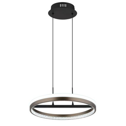 Globo - LED Luster na lanku LED/40W/230V 3000/4000/6000K pr. 39,7 cm hnedá