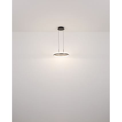 Globo - LED Luster na lanku LED/40W/230V 3000/4000/6000K pr. 39,7 cm hnedá