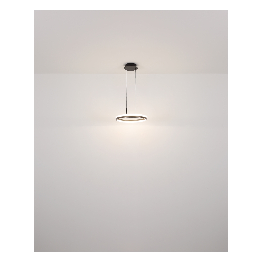Globo - LED Luster na lanku LED/40W/230V 3000/4000/6000K pr. 39,7 cm hnedá