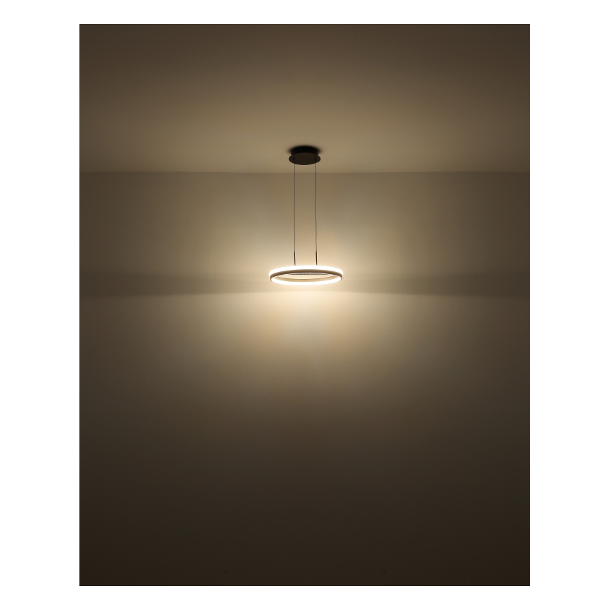Globo - LED Luster na lanku LED/40W/230V 3000/4000/6000K pr. 39,7 cm hnedá