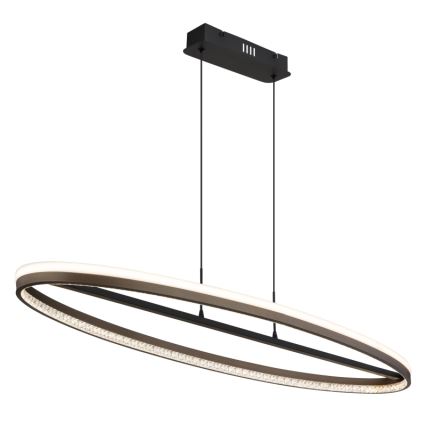Globo - LED Luster na lanku LED/60W/230V 3000/4000/6000K hnedá