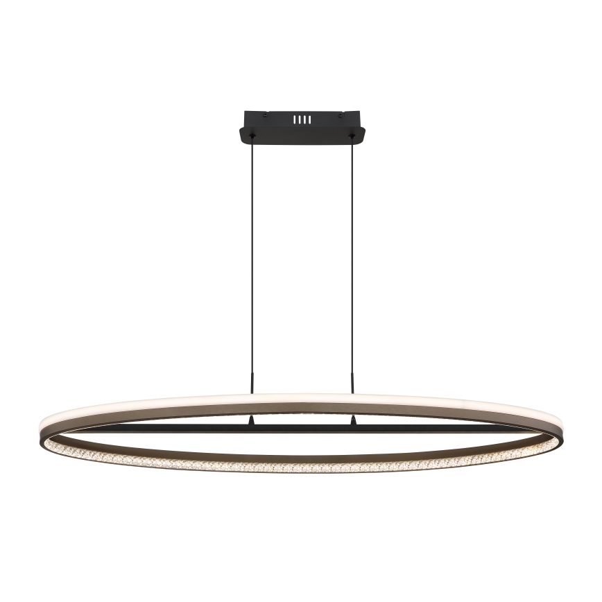 Globo - LED Luster na lanku LED/60W/230V 3000/4000/6000K hnedá