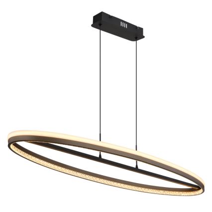 Globo - LED Luster na lanku LED/60W/230V 3000/4000/6000K hnedá