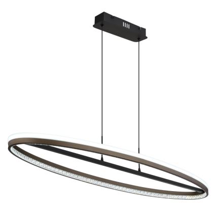 Globo - LED Luster na lanku LED/60W/230V 3000/4000/6000K hnedá