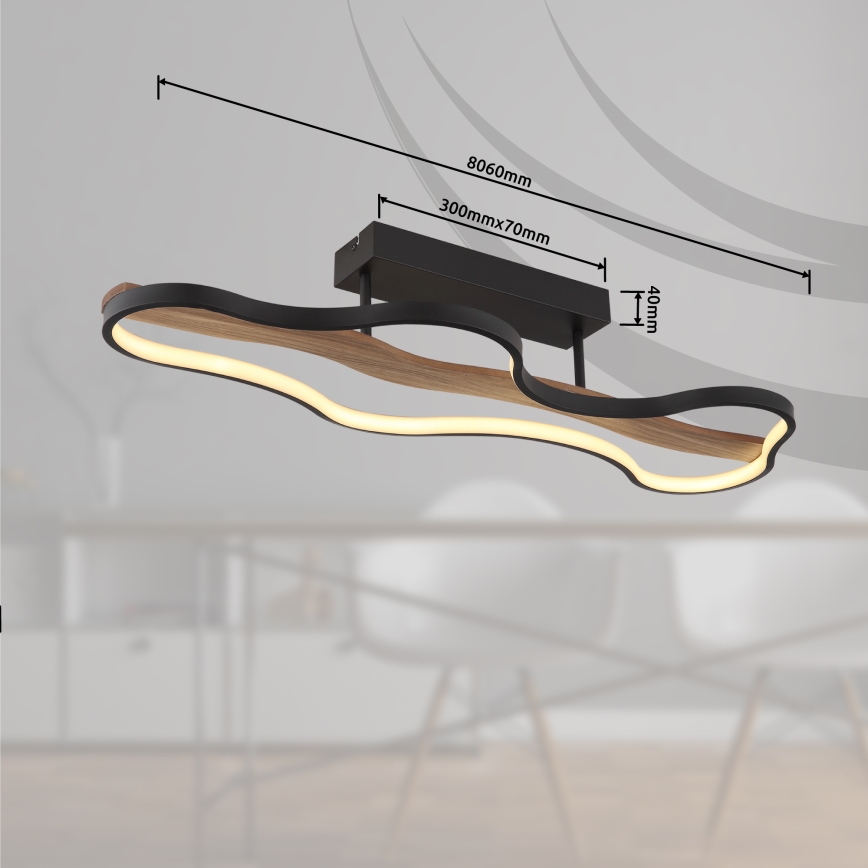 Globo - LED Prisadený luster LED/30W/230V