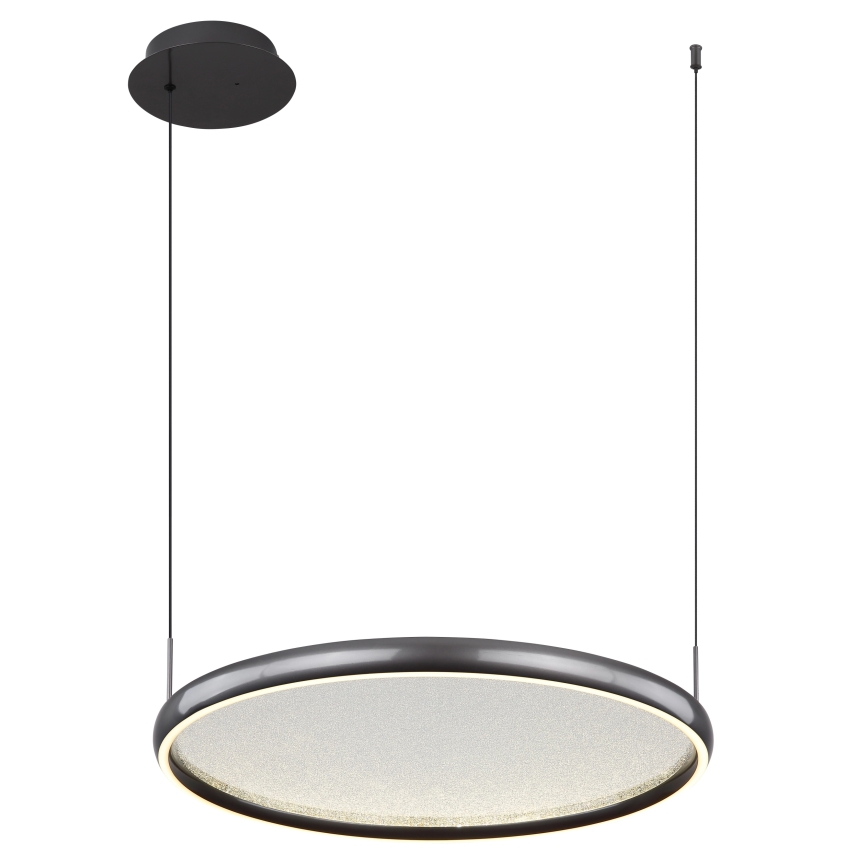 Globo - LED Stmievateľný luster na lanku LED/36W/230V 2700-6000K čierna + diaľkové ovládanie