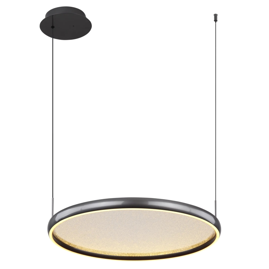 Globo - LED Stmievateľný luster na lanku LED/36W/230V 2700-6000K čierna + diaľkové ovládanie