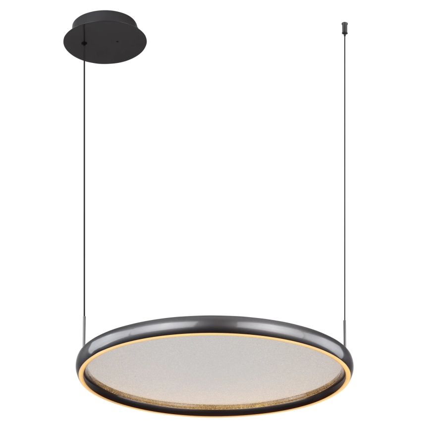 Globo - LED Stmievateľný luster na lanku LED/36W/230V 2700-6000K čierna + diaľkové ovládanie