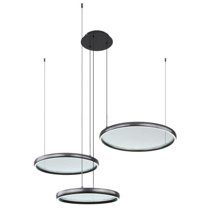 Globo - LED Stmievateľný luster na lanku LED/55W/230V 2700-6000K čierna + diaľkové ovládanie