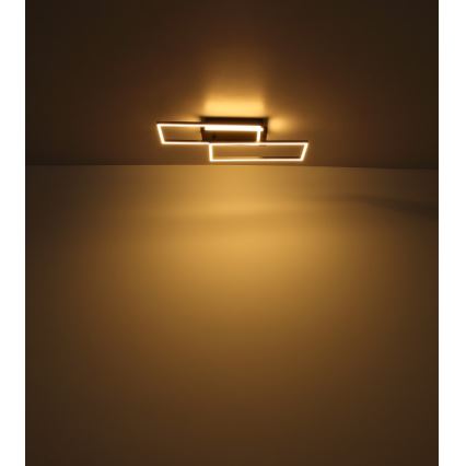 Globo - LED Stropné svietidlo LED/40W/230V 62x27 cm matný chróm/čierna
