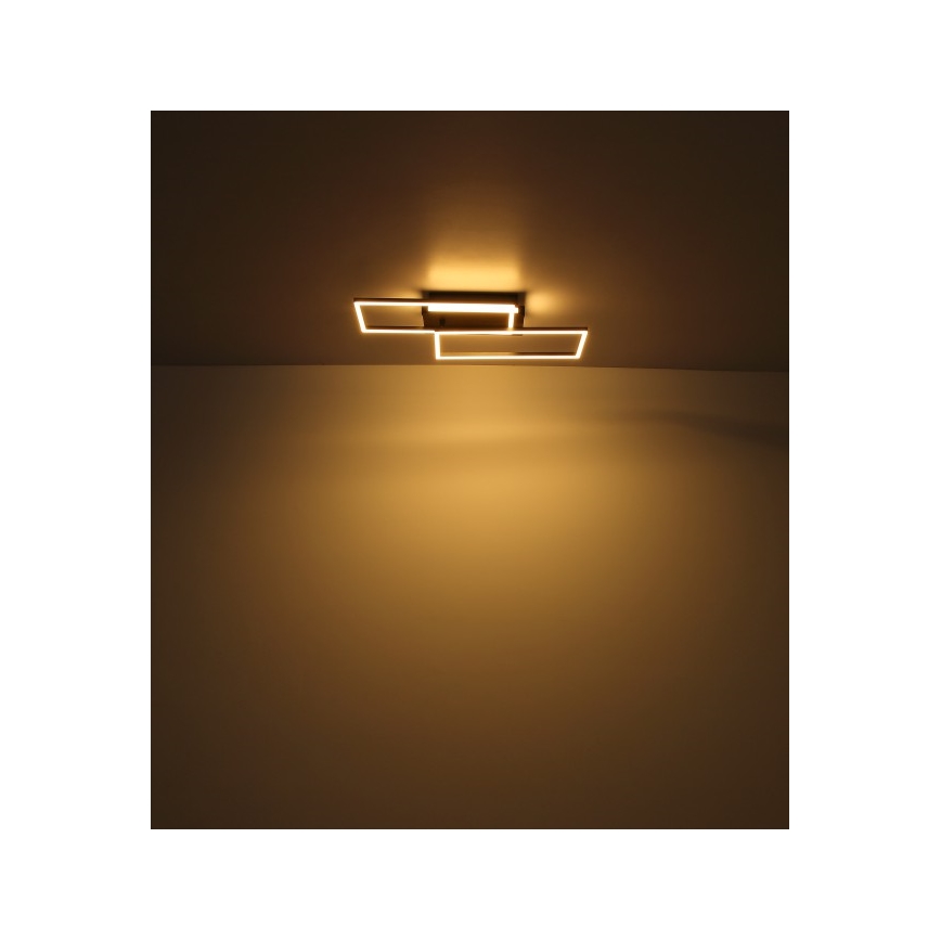 Globo - LED Stropné svietidlo LED/40W/230V 62x27 cm matný chróm/čierna