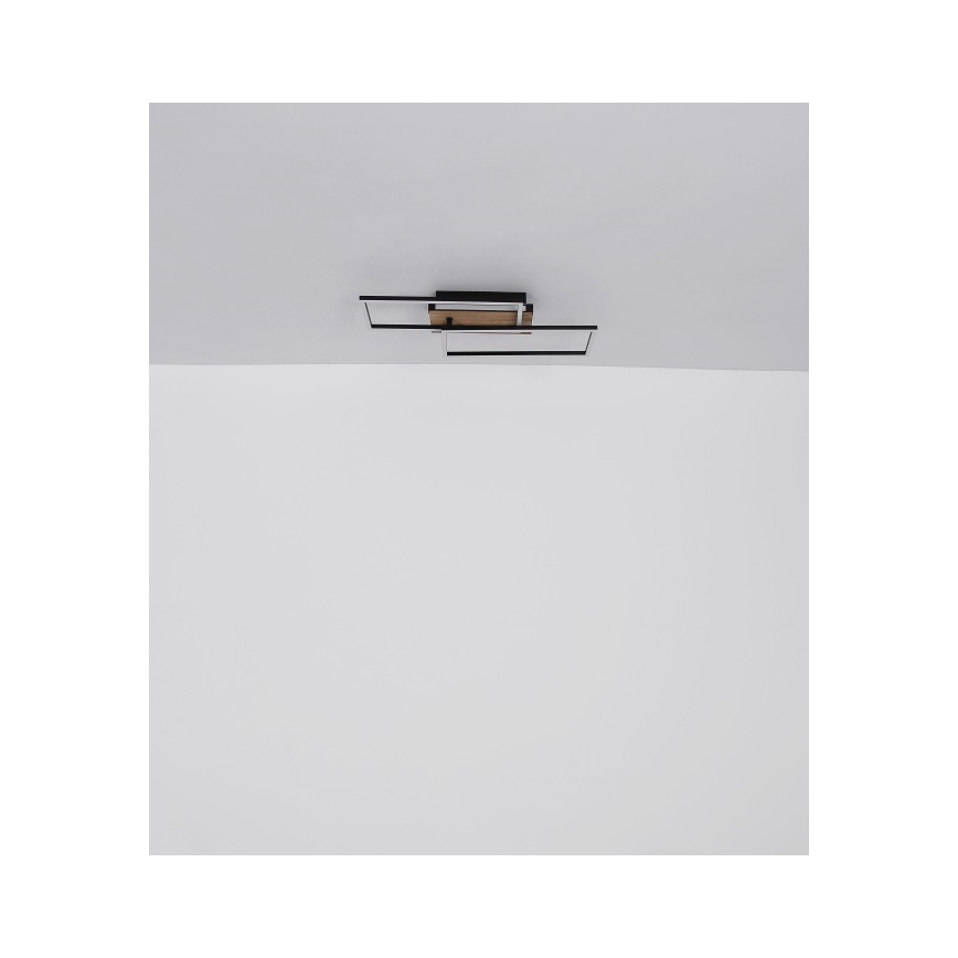 Globo - LED Stropné svietidlo LED/40W/230V 62x27 cm matný chróm/čierna