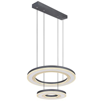 Globo - LED Stmievateľný luster na lanku LED/50W/230V 2700-6000K pr. 50 cm čierna + diaľkové ovládanie