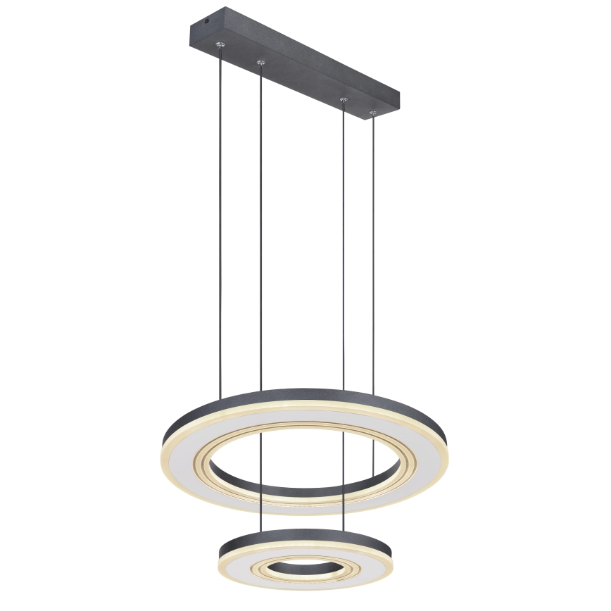 Globo - LED Stmievateľný luster na lanku LED/50W/230V 2700-6000K pr. 50 cm čierna + diaľkové ovládanie