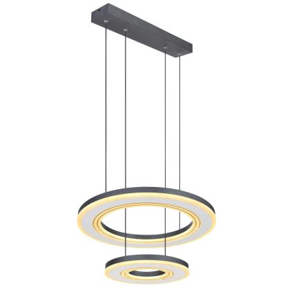 Globo - LED Stmievateľný luster na lanku LED/50W/230V 2700-6000K pr. 50 cm čierna + diaľkové ovládanie