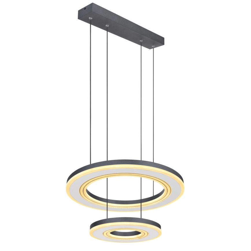 Globo - LED Stmievateľný luster na lanku LED/50W/230V 2700-6000K pr. 50 cm čierna + diaľkové ovládanie