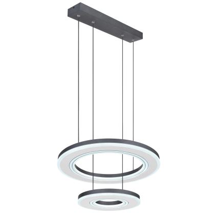 Globo - LED Stmievateľný luster na lanku LED/50W/230V 2700-6000K pr. 50 cm čierna + diaľkové ovládanie