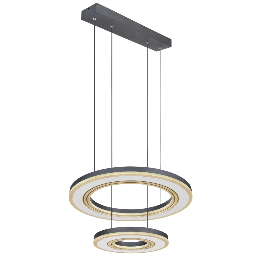 Globo - LED Stmievateľný luster na lanku LED/50W/230V 2700-6000K pr. 50 cm čierna + diaľkové ovládanie