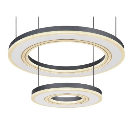 Globo - LED Stmievateľný luster na lanku LED/50W/230V 2700-6000K pr. 50 cm čierna + diaľkové ovládanie