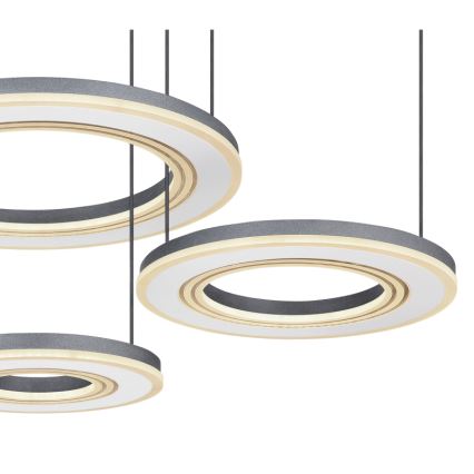 Globo - LED Stmievateľný luster na lanku LED/80W/230V 2700-6000K čierna + diaľkové ovládanie